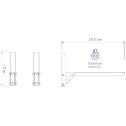 Кронштейн для СВЧ Metaldesign MD3700 черный