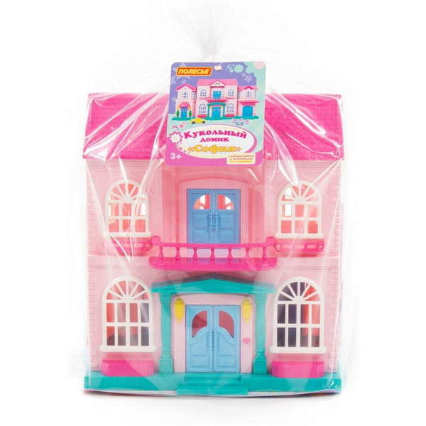 Кукольный домик Полесье София с набором мебели и автомобилем 78018