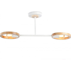 Потолочный светильник Ambrella Traditional TR8243/2 WH/LWD (белый/светлое дерево)
