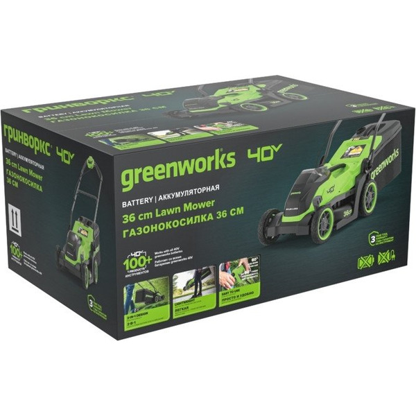 Газонокосилка Greenworks GD40LM361 2520807 (без АКБ и ЗУ)