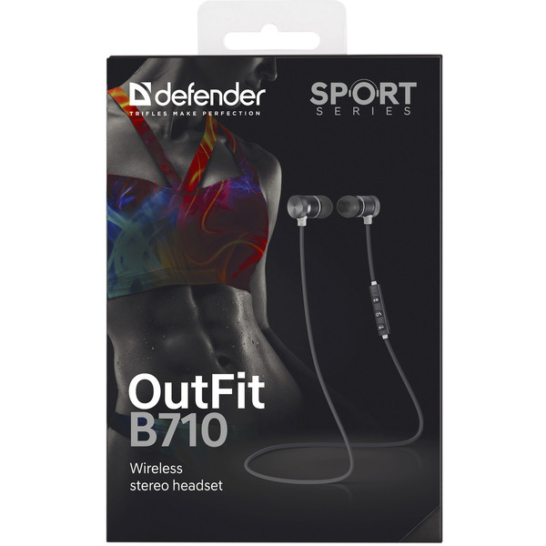 Наушники Defender OutFit B710 (черный+белый)