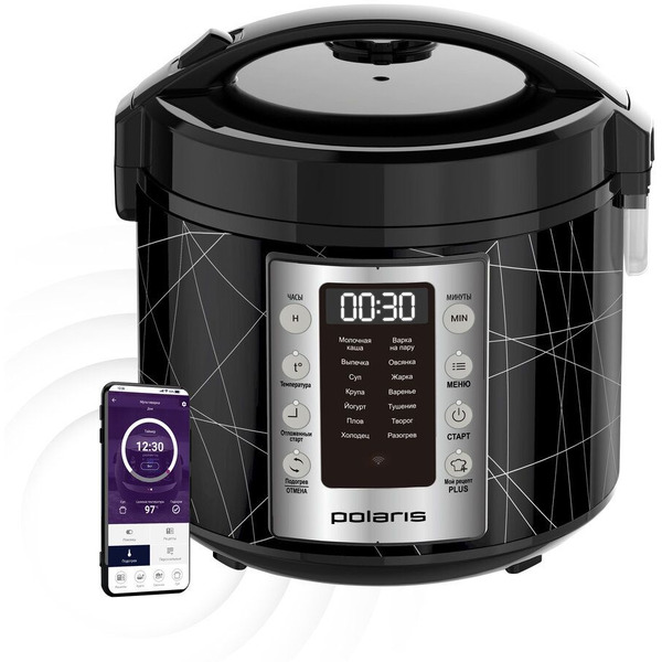 Мультиварка Polaris PMC 5020 Wi-Fi IQ Home (черный)