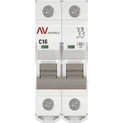 Выключатель автоматический EKF Averes AV-6 2P 16A (C) 6kA