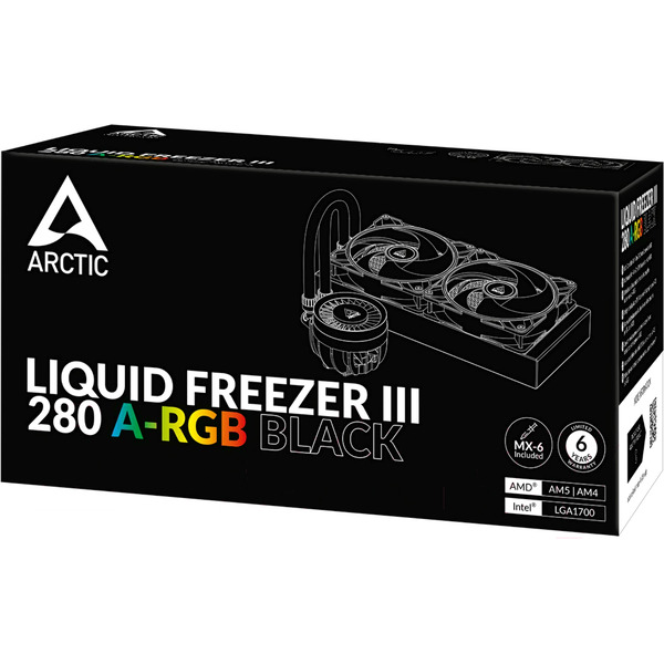 Система жидкостного охлаждения для процессора Arctic Liquid Freezer III 280 A-RGB Black ACFRE00143A