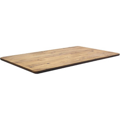 Столешница к столу Ergosmart "массив Дуб натуральный - прямой край (04)" 1300х750х27 мм