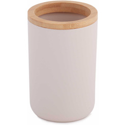 Стакан для зубной щетки и пасты Альтернатива Бамбук М8053 (бежевый)