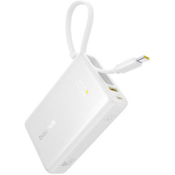 Внешний аккумулятор Baseus Picogo PPPG-1W45C Digital Display Power Bank 45W 10000mAh (белый)
