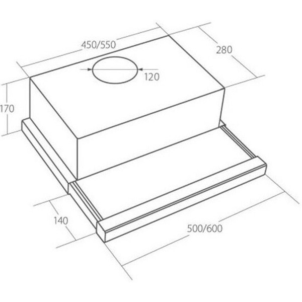Вытяжка Akpo Light Eco 60 WK-7 (бежевый)
