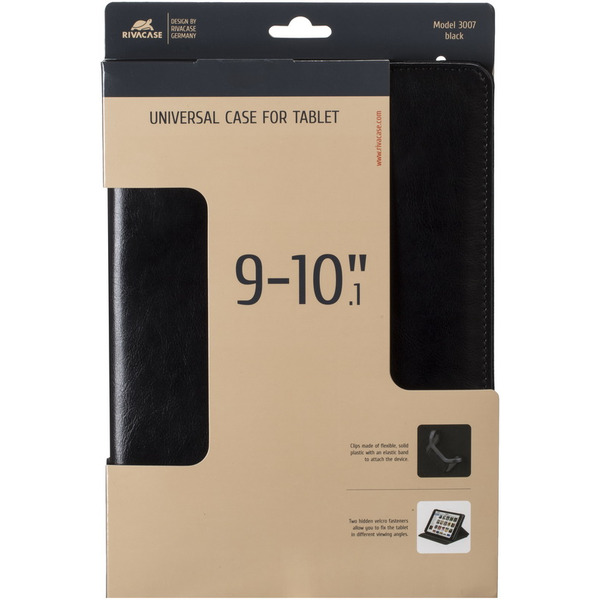 Универсальный чехол для планшета Rivacase 3007 9"-10,1" (черный)
