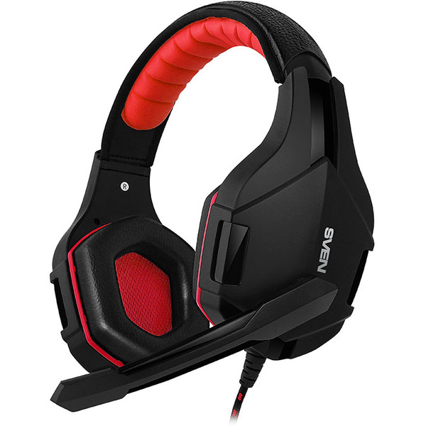 Наушники с микрофоном  SVEN AP-G850MV Black-Red