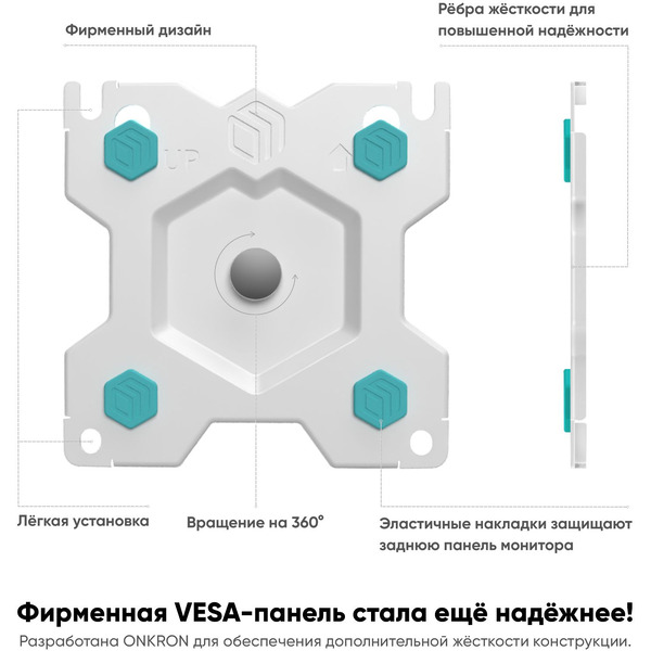 Кронштейн для монитора Onkron G200 (белый)