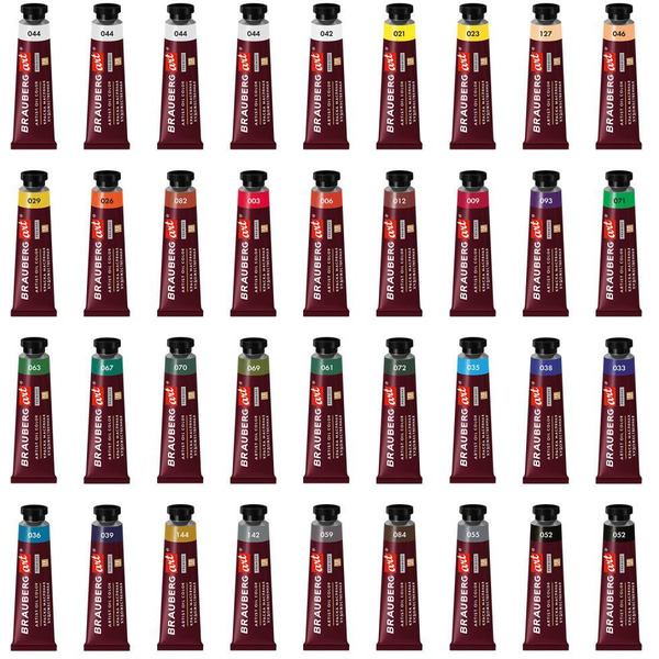 Краски масляные художественные BRAUBERG ART PREMIERE 192008