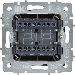 Выключатель IEK Brite BR-V23-0-10-K10 (бежевый)
