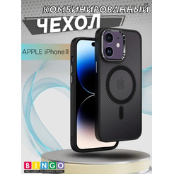 Бампер Bingo Metal Magnetic Carbon для APPLE iPhone 11 Черный