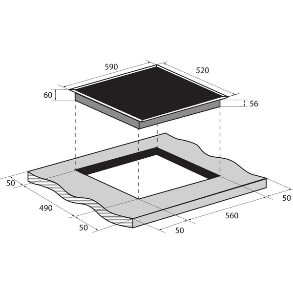 Варочная панель ZUGEL ZIH604W