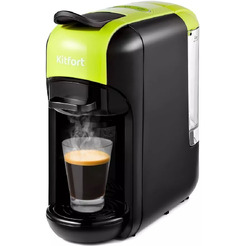 Кофеварка Kitfort КТ-7105-2 (черно-салатовая)