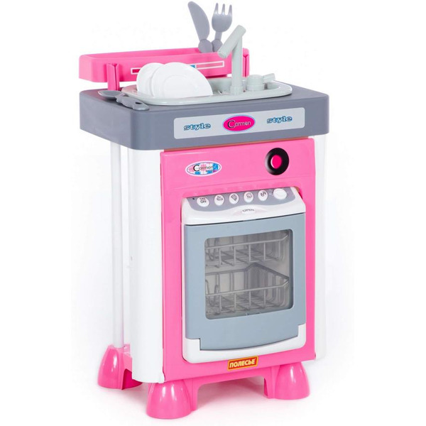 Комплект бытовой техники игрушечный Полесье Carmen №3 с посудомоечной машиной и мойкой 47946