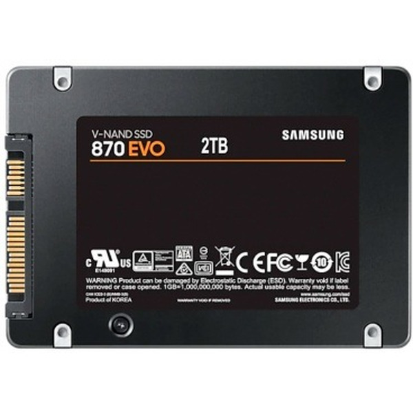 SSD Samsung 870 Evo 2TB MZ-77E2T0BW