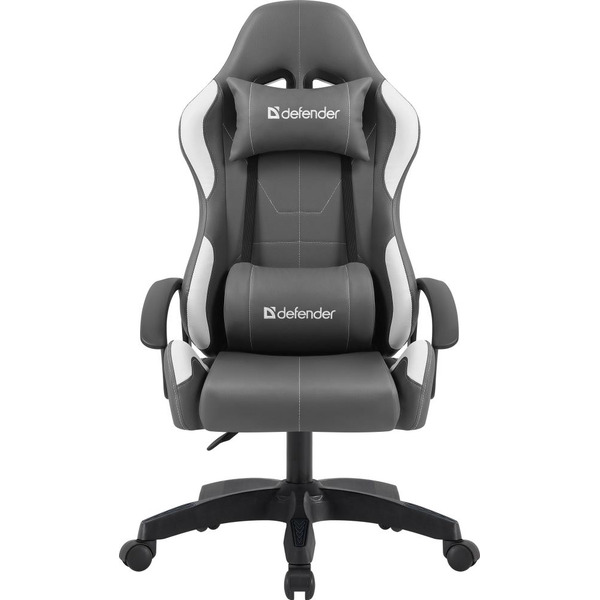 Игровое кресло DEFENDER Chromos Серый/Белый (64675)