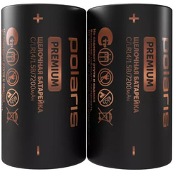 Батарейки щелочные Polaris PB LR14 (С) (2шт) Premium