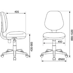 Компьютерное кресло Бюрократ CH-W213/TW-55 (голубой)