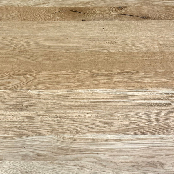 Столешница к столу Ergosmart "массив Дуб натуральный - прямой край (04)" 1300х750х27 мм