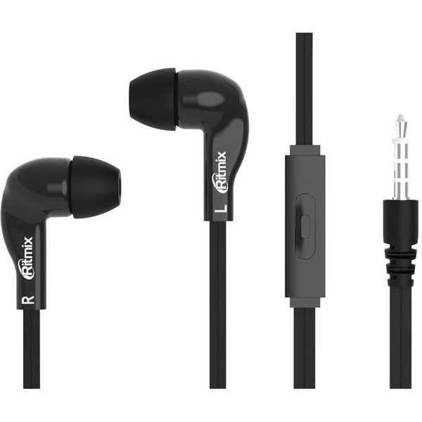 Наушники Ritmix RH-004M (черный)