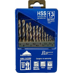 Набор сверл Vertex Tools 0987-13 (13шт)