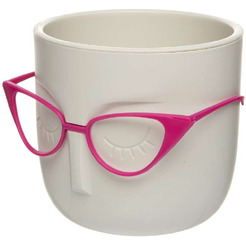 Кашпо IDEA Мари М 3075 (белый ротанг)