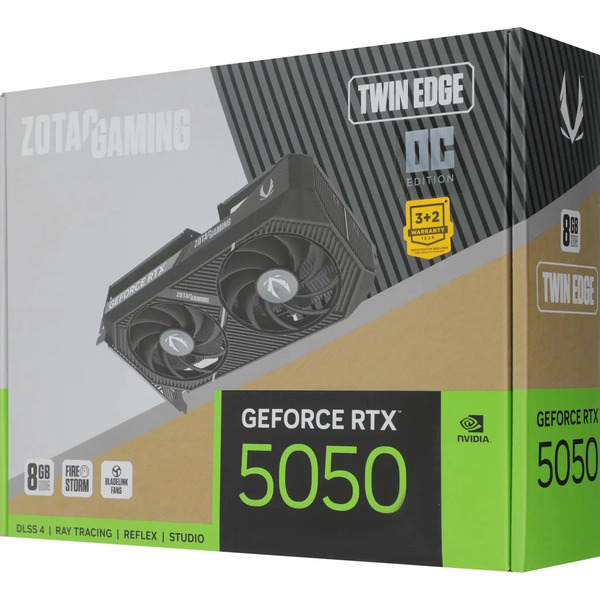 Видеокарта ZOTAC Gaming GeForce RTX 5050 Twin Edge OC ZT-B50500H-10M