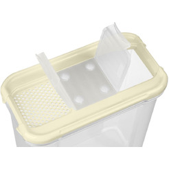 Емкость для сыпучих продуктов IDILAND Modena 221111925/01 (светло-бежевый)