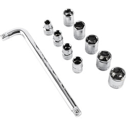 Набор головок торцевых Deli YS EDL2010T