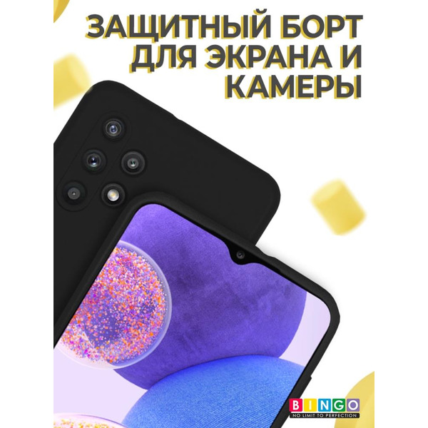 Бампер Bingo Liquid TPU для SAMSUNG Galaxy A32 4G Черный