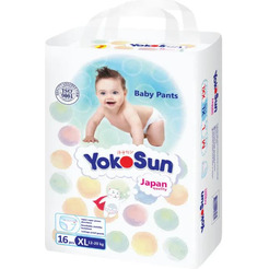 Подгузники-трусики детские YokoSun XL 12-20 кг (16 шт)
