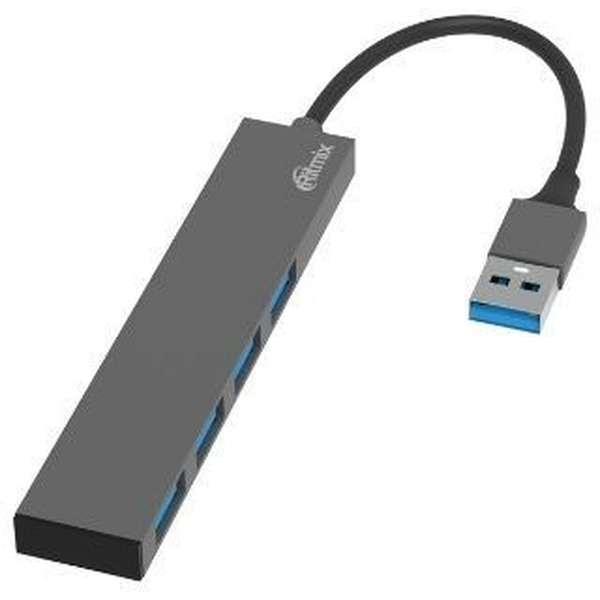 USB-хаб Ritmix CR-4404 Metal