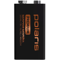 Батарейка щелочная Polaris PB 9V (6LR61) (1шт) Premium
