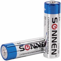 Батарейки SONNEN 10шт, Super Alkaline, АА (LR6,15А)