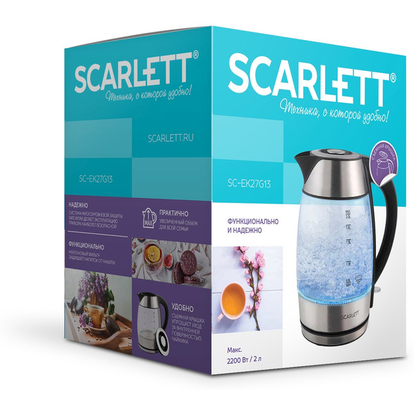 Электрочайник SCARLETT SC-EK27G13