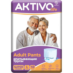 Трусы впитывающие для взрослых AKTIVOLIFE L (10шт)