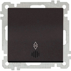 Переключатель на два направления с подсветкой Mutlusan 2100-416-0184 черный мат (21 серия)