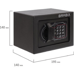 Сейф мебельный BRABIX SF-140EL (291141)