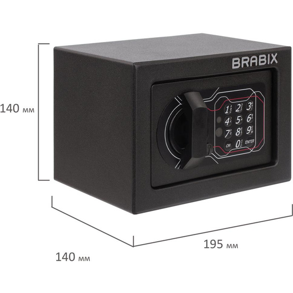 Сейф мебельный BRABIX SF-140EL (291141)