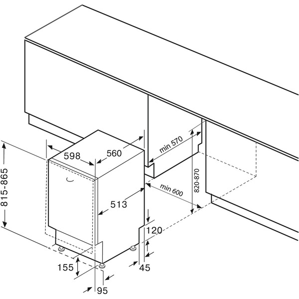 Полновстраиваемая посудомоечная машина KRONA MARTINA 60 BI V2 (KRDW021)