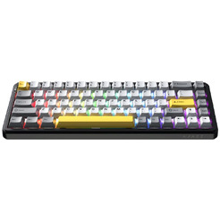 Компьютерная клавиатура AJAZZ AK680 MAX (черно-серо-желтые клавиши)