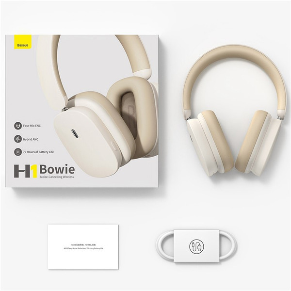 Наушники Baseus Bowie H1 (NGTW230202) бежевый
