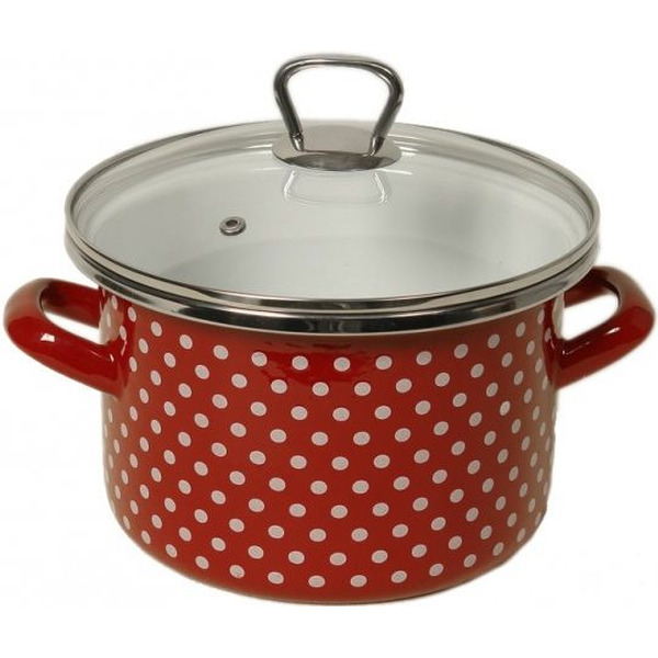 Кастрюля Сантекс 1-2215111 (горох, бордовый)