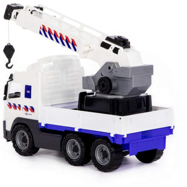 Автомобиль-кран с поворотной платформой полицейский (NL) Полесье 77318