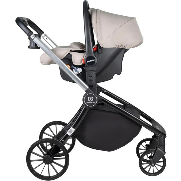 Детская универсальная коляска Farfello Baby Shell 2023 3 в 1 BBS-003 (кофейный)