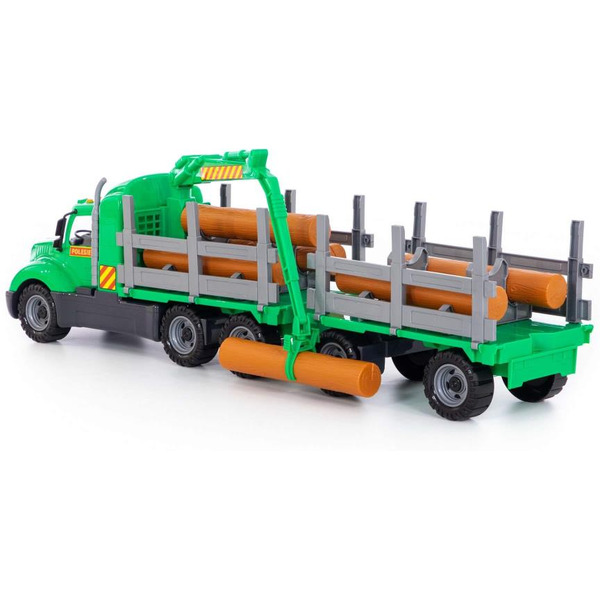 Автомобиль-лесовоз с прицепом Полесье 55668 "Майк