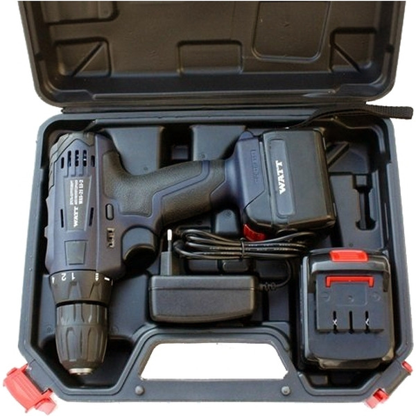 Шуруповерт WATT WAS-21Li (1.021.029.10) с 2-мя АКБ, кейс